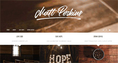 Desktop Screenshot of mattperkins.org